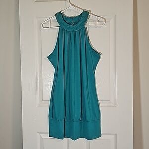 Vanity Sleeveless Tunic Top Embellished Collar Size 2XL